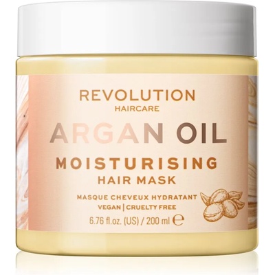 Revolution Beauty Hair Mask Argan Oil интензивно хидратираща и подхранваща маска За коса 200ml