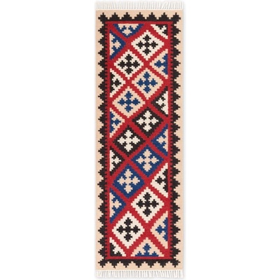 Hanse Home Червена двустранна ръчно изработена вълнена пътека 60x190 cm Kamal Rami - Nouristan (106241-60x190)