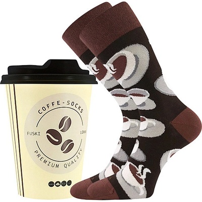 Lonka ponožky Coffee káva 1 pack