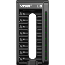 Nabíječka XTAR L8 AA, AAA 1,5V Li-Ion a 1,2V Ni-MH, 8 kanálů, USB-C