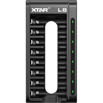 Nabíječka XTAR L8 AA, AAA 1,5V Li-Ion a 1,2V Ni-MH, 8 kanálů, USB-C – Zboží Živě