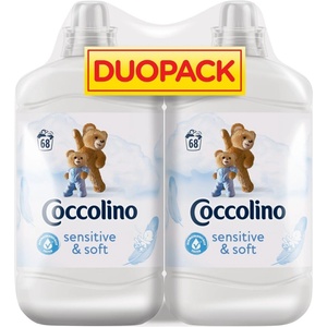 Coccolino Sensitive&Soft Концентриран омекотител 136 пранета 2x1700ml (8720181513107)