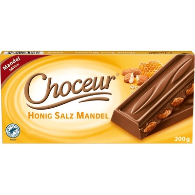 Choceur MLÉČNÁ SE SLANÝMI MANDLEMI a medem 200 g