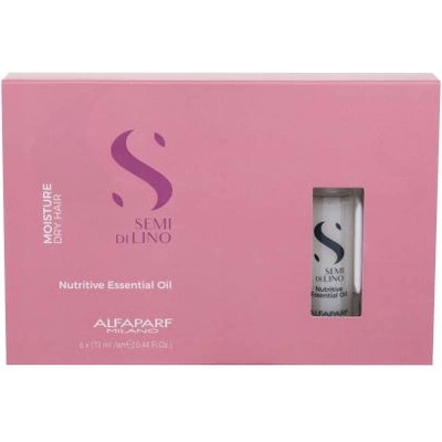 ALFAPARF Milano Semi Di Lino Moisture Nutritive Essential Oil хидратиращи и подхранващи ампули за суха коса 6x13 ml за жени