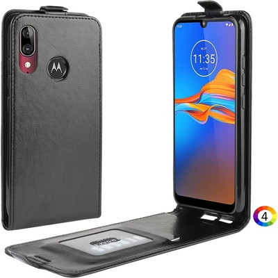 Motorola Moto E6 Plus Flip3 Кожен Калъф и Скрийн Протектор