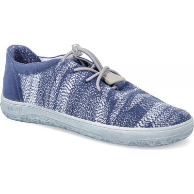 Jonap Barefoot tenisky Knitt NEW vegan bielo-modrá