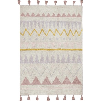 Lorena Canals Розов и кремав ръчно изработен памучен детски килим подходящ за пране 140x200 cm Azteca Vintage Nude - Lorena Canals (C-AZ-NVN-L)