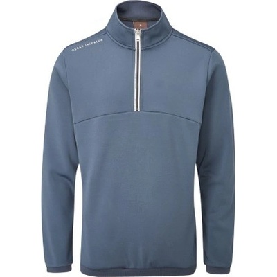 Oscar Jacobson Longton Zip Neck fleece tmavě modrá