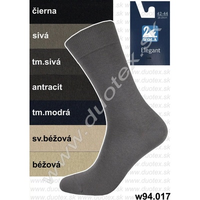 WOLA ponožky w 94.017 antracit