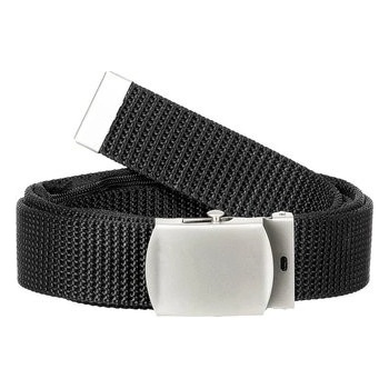 Opasok MFH klasický chrómový čierny