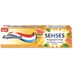 Aquafresh Senses Energising Паста за зъби с грейпфрут, лимон и мента 75мл