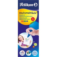 Pelikan Voskové pastelky Myška 6 ks v krabičke