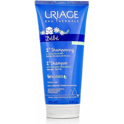 URIAGE Bebe 1st Shampoo velmi jemný šampon bez mýdla 200 ml