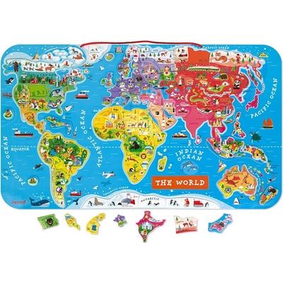 Magnetická mapa sveta, 92 dielikov