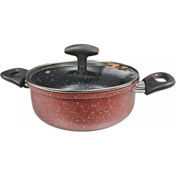 Rosberg Тенджера Rosberg R51318G26, 26 см, 5.4л. , Мраморно покритие, Индукция, Бордо меланж (R51318G26)