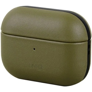 UNIQ Калъф UNIQ Terra Apple Genuine Leather за AirPods Pro, маслинен (Uni000405)