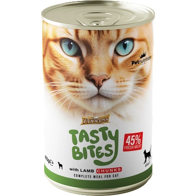 Petnutrition ПОСЛЕДНИ БРОЙКИ: Princess Tasty Bites мокра храна за котки с парченца агнешко месо
