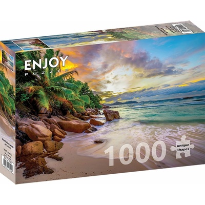 ENJOY Seychelské pláže při západu slunce 1000 dielov