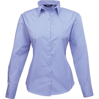 Premier Workwear popelínová s dlouhým rukávem