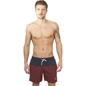 Urban Classics Бански гащета Urban classics Basic swimming shorts - Blue (Blue Marine / Bordeaux)