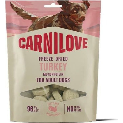 VAFO Praha s.r.o. CARNILOVE Dog FREEZE DRIED Turkey 60 g – Hledejceny.cz