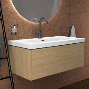 Ideal Standard Atelier Conca стенен долен шкаф с 1 чекмедже, цвят светъл дъб, 100 см (T4579Y6)