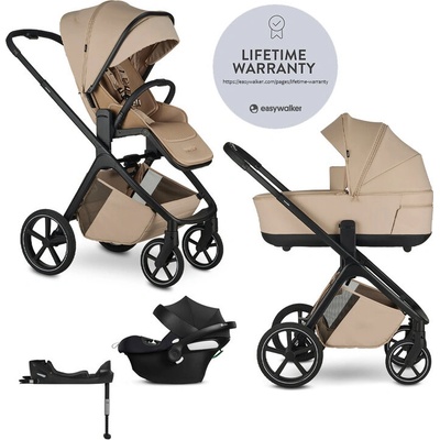 EASYWALKER kombinovaný Zoey Almond Taupe + CYBEX Aton B2 i-Size + základna 2025
