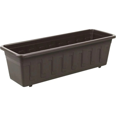 Nohel Garden Truhlík GARDEN plastový s dezénem Hnědý 60 cm