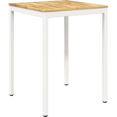 vidaXL Градинска бар маса Бяло 80 x 80, 5 x 105 см (901777)