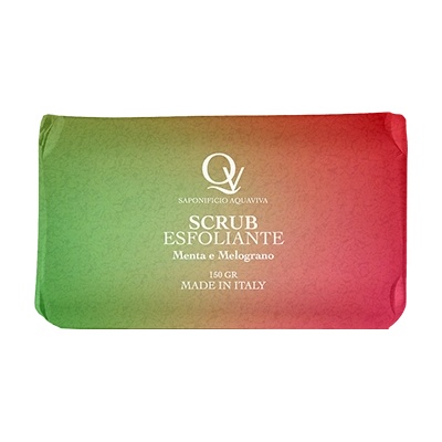 Aqua Viva Натурален тоалетен сапун 150гр - Мента и нар - ексфолиращ (2841)