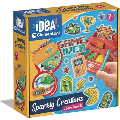 Clementoni Idea Kreativní sada Diamantové maľovanie Herní ikony