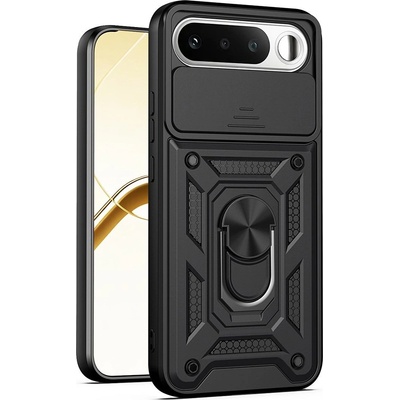 realme Калъф за Realme 16 5G с Капаче за Камера и Стойка - PC+TPU, Военна защита, 7 цвята
