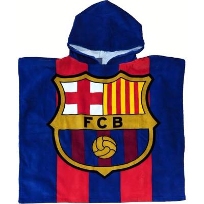 FC Barcelona detské pončo FC Barcelona modro červené 60 x 120 cm