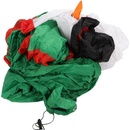 Aga Nafukovací LED Santa Claus a snehuliak s bránou 240 cm