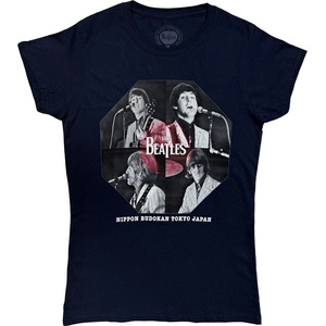 The Beatles Budokan Octagon Navy Blue L Дамски Риза (BEATTEE378LN03)