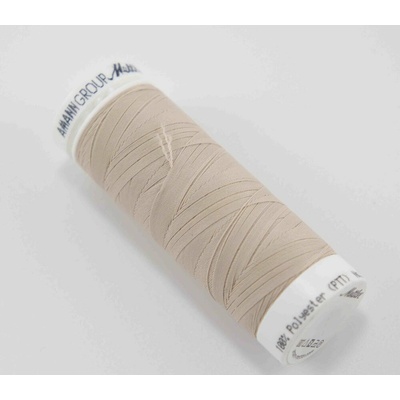 Extra elastická polyesterová niť - svetlobéžová - návin 130 m