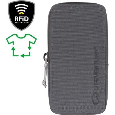 Pouzdro Lifeventure RFiD Phone Wallet Recycled a karty grey