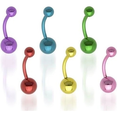 S4U Piercing do pupíku banánek (zelená) BS01048-G
