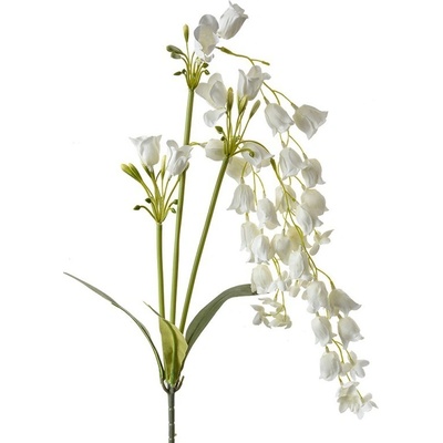 Dekorace bílá umělá květina zvonek Bells Bouquet - 15*6*80 cm - Clayre & Eef