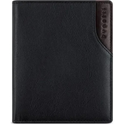 Bugatti Кожен портфейл Bugatti Corso DeLuxe Wallet Upright, черен (49 1653 01)