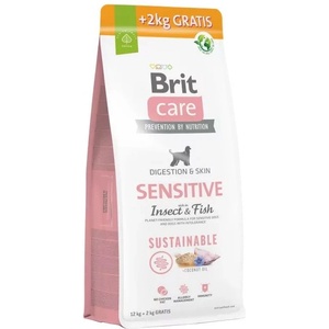 Brit Care Dog Sustainable Sensitive Insect & Fish 12+2 кг