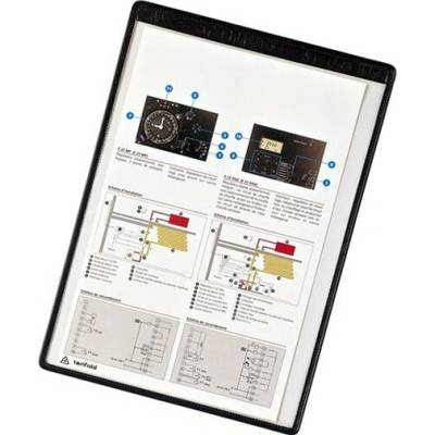 Prezentačná tabuľa, magnetická, A4, PVC, DJOIS "Individual", čierna