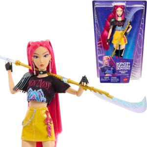 Mattel KPop Demon Hunters HUNTR/X Mira Fashion Doll in How It's Done Stage Outfit with Sword Accessory, Movie Inspired, JRN36 (JRN36)