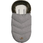 Kikkaboo Чувалче за количка Kikkaboo - Luxury, Fur Dots, Grey (31108040094)