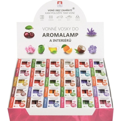 Kozák prírodný vonný vosk do aromalámp a interiérov DISPLAY 30 krabiček x 30 g