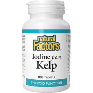 Natural Factors Iodine from Kelp [180 Таблетки]