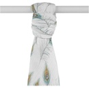 Kikko Bambusová osuška XKKO BMB Digi Peacock Feathers 90x100