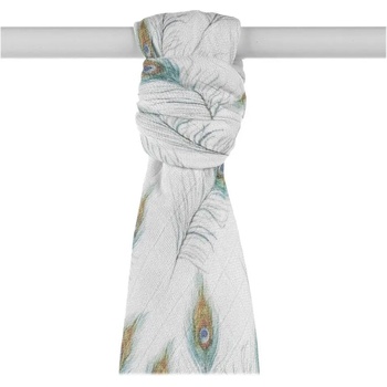 Kikko Bambusová osuška XKKO BMB Digi Peacock Feathers 90x100