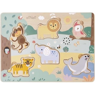 eliNeli vkládací puzzle se zvuky zvířátka v ZOO – Sleviste.cz