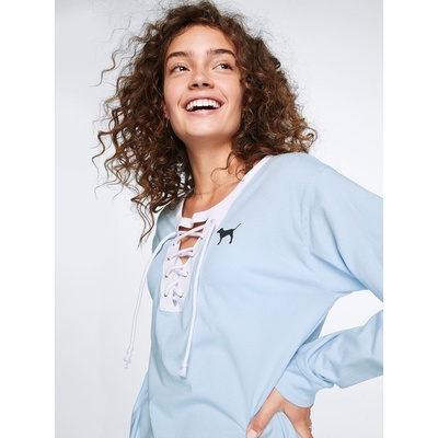 Victoria's Secret Campus Lace-Up Long Sleeve Tee